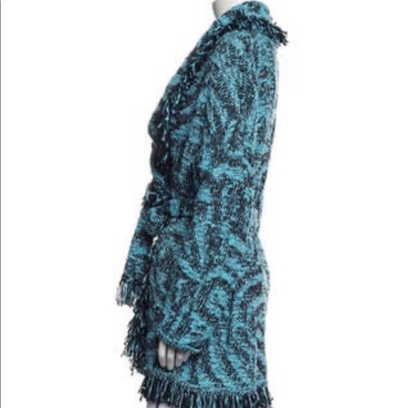 NWOT Alanui Tiger Jacquard Wrap Cardigan - Picture 3 of 4